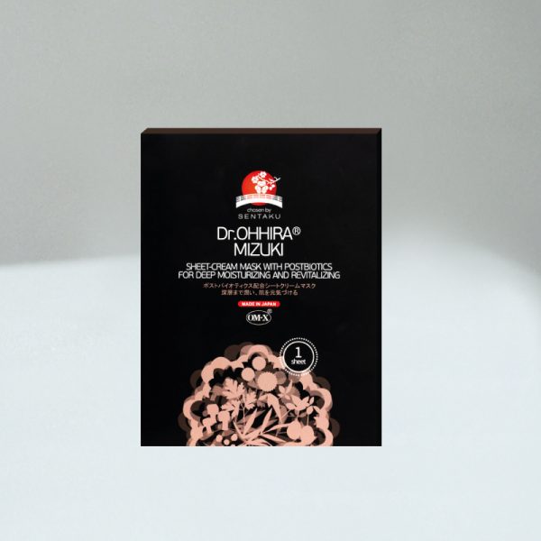 Dr.Ohhira® Mizuki Sheet-Cream Face Mask con Postbiotici 1Pz