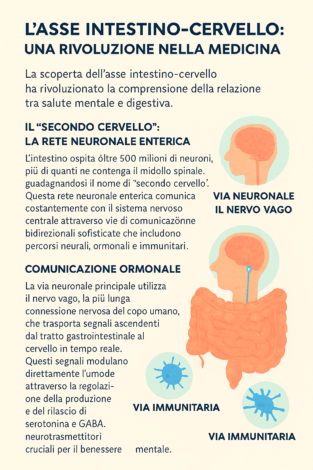Il Terzo Asse: L'Asse Intestino-Cervello - La Connessione Mente-Pancia